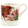Emma Bridgewater Flowers - Red & Pink Dahlia 1/2 Pint Mug