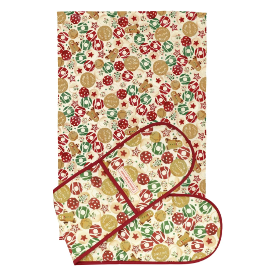 Emma Bridgewater Christmas Biscuits Double Oven Glove & Tea Towel Set