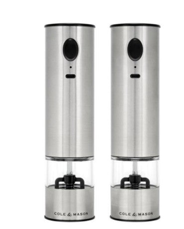 Cole & Mason Battersea USB Electronic Salt and Pepper Mill Set H253020