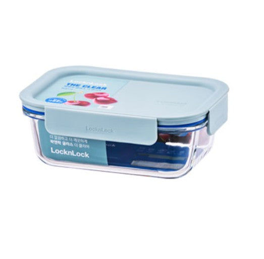 LocknLock Container -The Clear Glass 630ml Mint LNG428