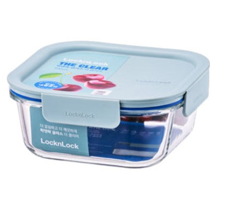 LocknLock Container -The Clear Glass 750ml Mint LNG224