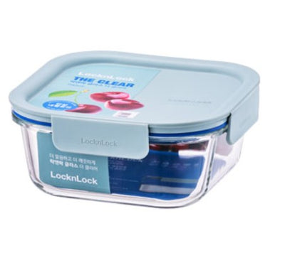 LocknLock Container -The Clear Glass 750ml Mint LNG224