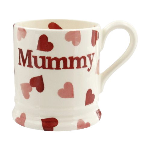 Emma Bridgewater Pink Hearts Mummy 1/2 Pint Mug