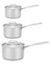 Stellar Profile Matte 3 Piece + Lids Saucepan Set  S7MA1D