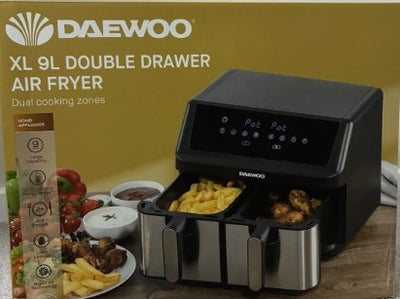 Daewoo 9 Litre Double Drawer Air Fryer SDA2616