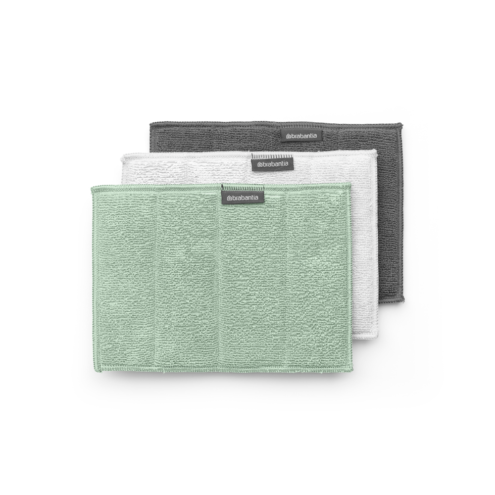 Brabantia Microfibre Cleaning Pads Set of 3 - Mixed 215827