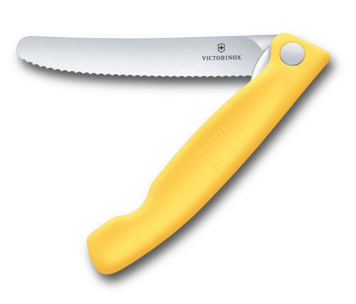 Victorinox Swiss Classic Foldable Paring / Picnic Knife 11cm Yellow