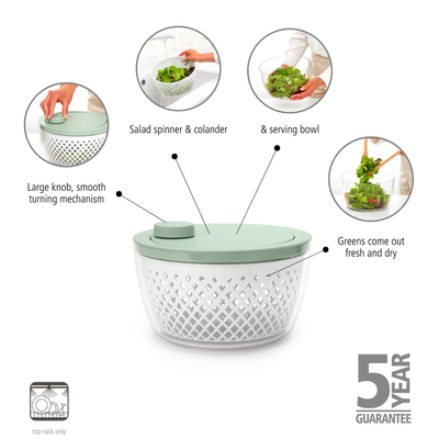 Brabantia Tasty+ Salad Spinner - Jade Green