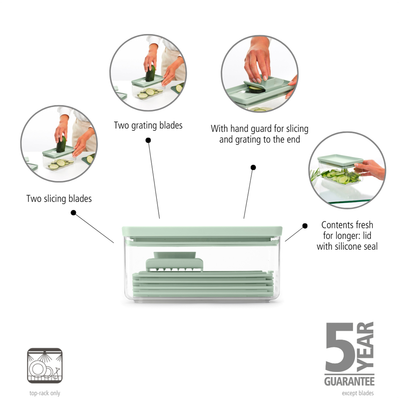 Brabantia  Tasty+ Slicer and Grater Set - Jade Green