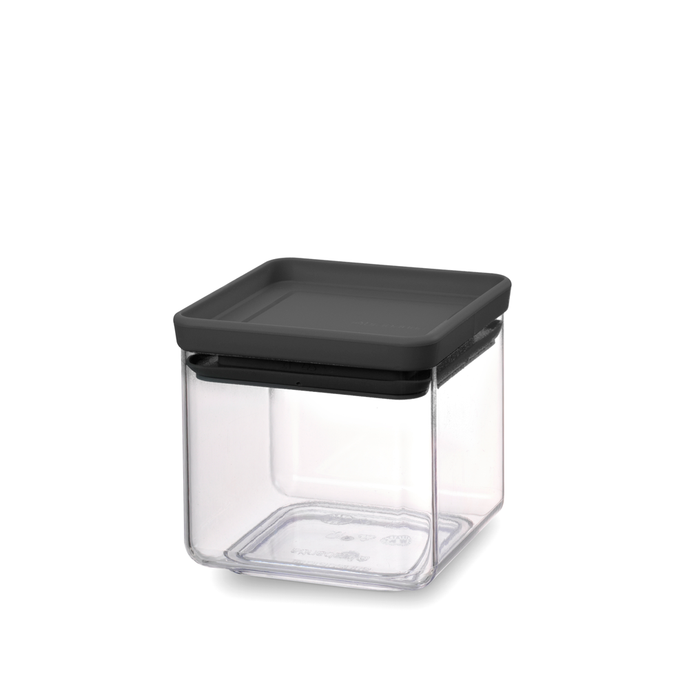 Brabantia Tasty+ Stackable Canister, 0.7L - Dark Grey