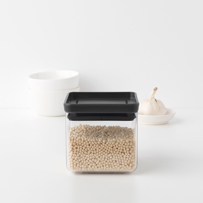 Brabantia Tasty+ Stackable Canister, 0.7L - Dark Grey
