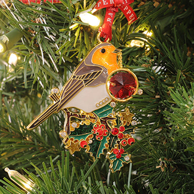 Tipperary Crystal Gem Robin Decoration