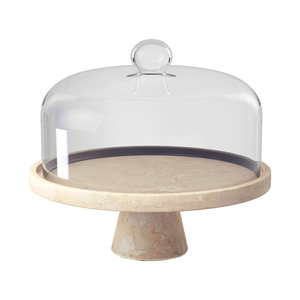 Villeroy and Boch Manufacture Travertine Footed serving platter