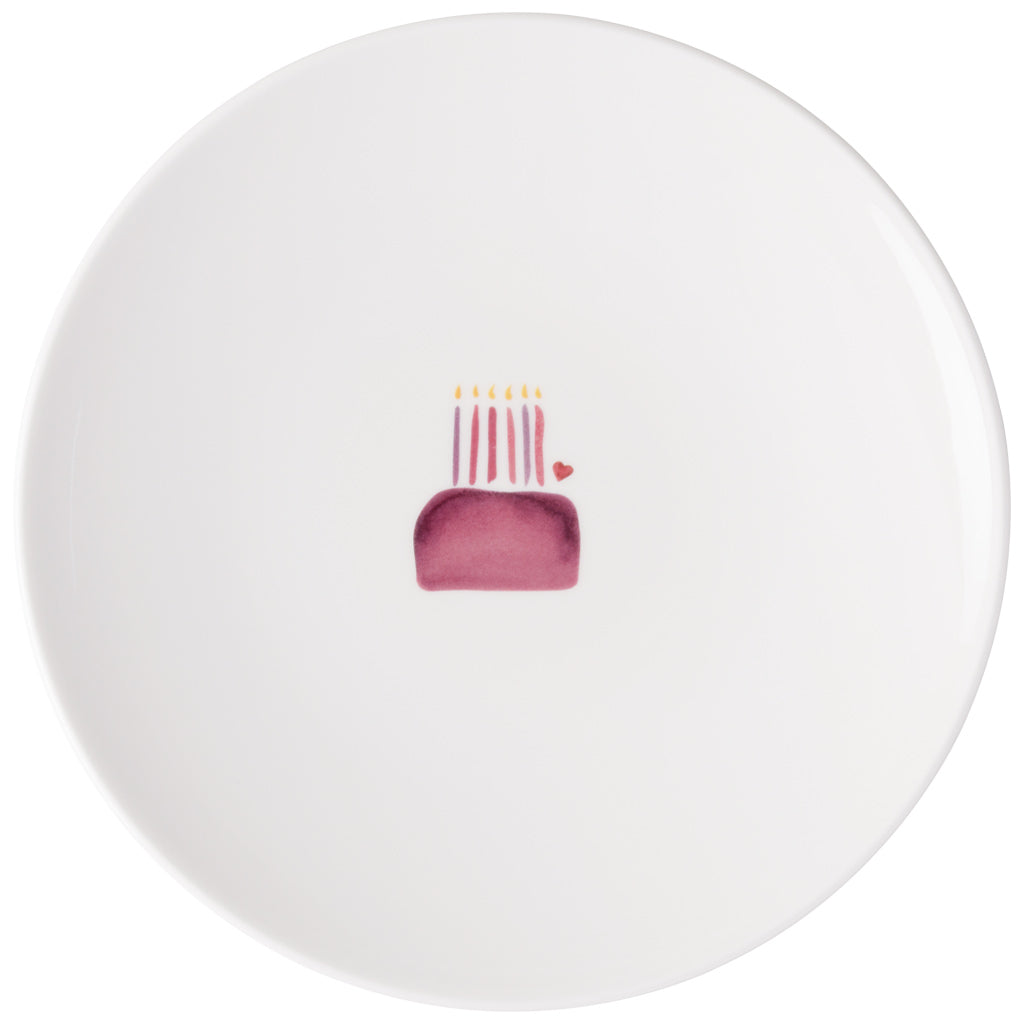 Villeroy and Boch With Love Breakfast Plate, Happy Birthday