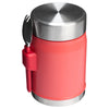 Stanley Legendary Food Jar + Spork 0.4L - Hot Coral: 10-09382-109
