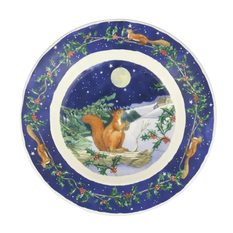 Emma Bridgewater Midnight Squirrel Medium Dinner Plate 8.5 Inch