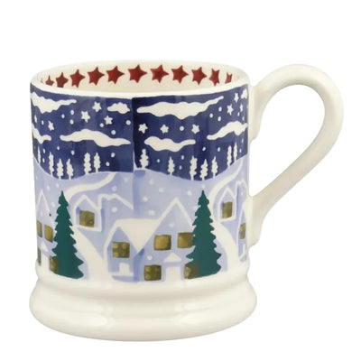 Emma Bridgewater Christmas Icons Winter Village 1/2 Pint Mug