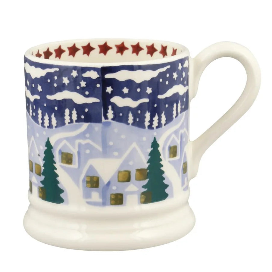 Emma Bridgewater Christmas Icons Winter Village 1/2 Pint Mug