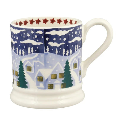 Emma Bridgewater Christmas Icons Winter Village 1/2 Pint Mug