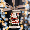 Aynsley Christmas Santa at the North Pole Hanging Ornament