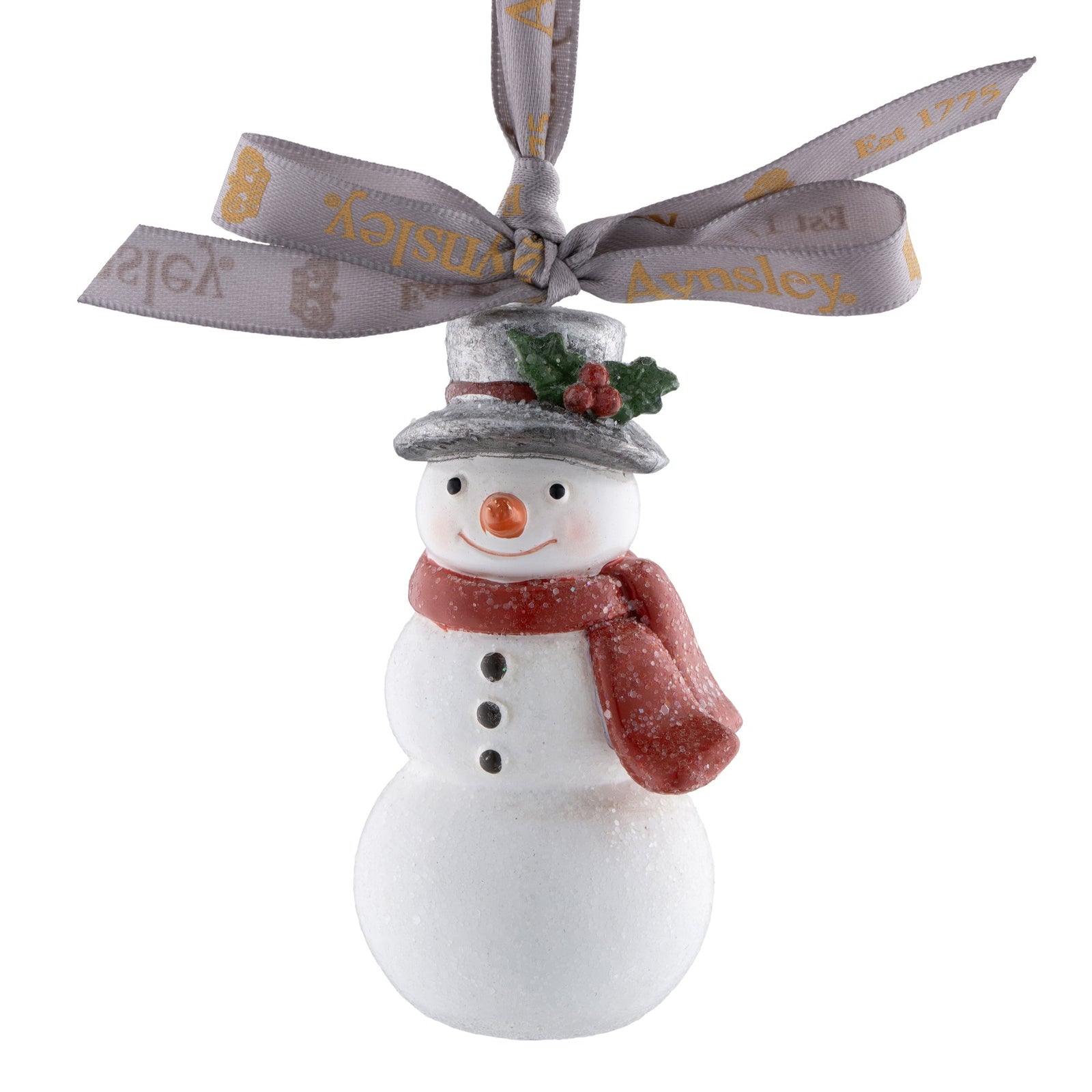 Aynsley Christmas Glitter Snowman Hanging Ornament