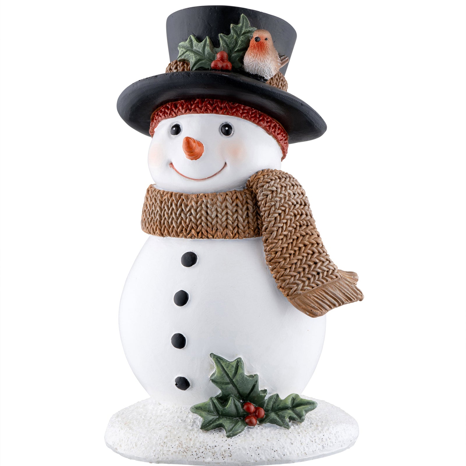 Aynsley Christmas Snowman & Robin Figurine: XMAS30849