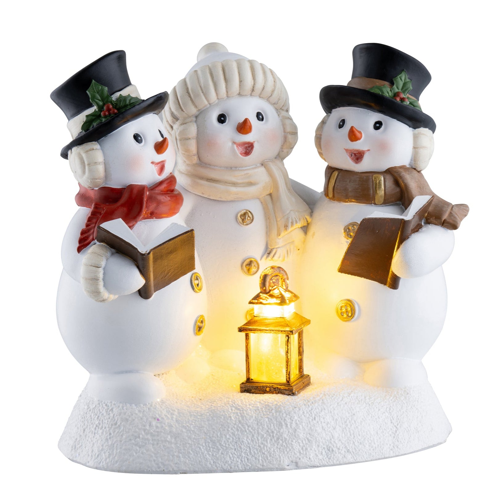 Aynsley Christmas LED Trio of Snowmen Carol Singers: XMAS30851