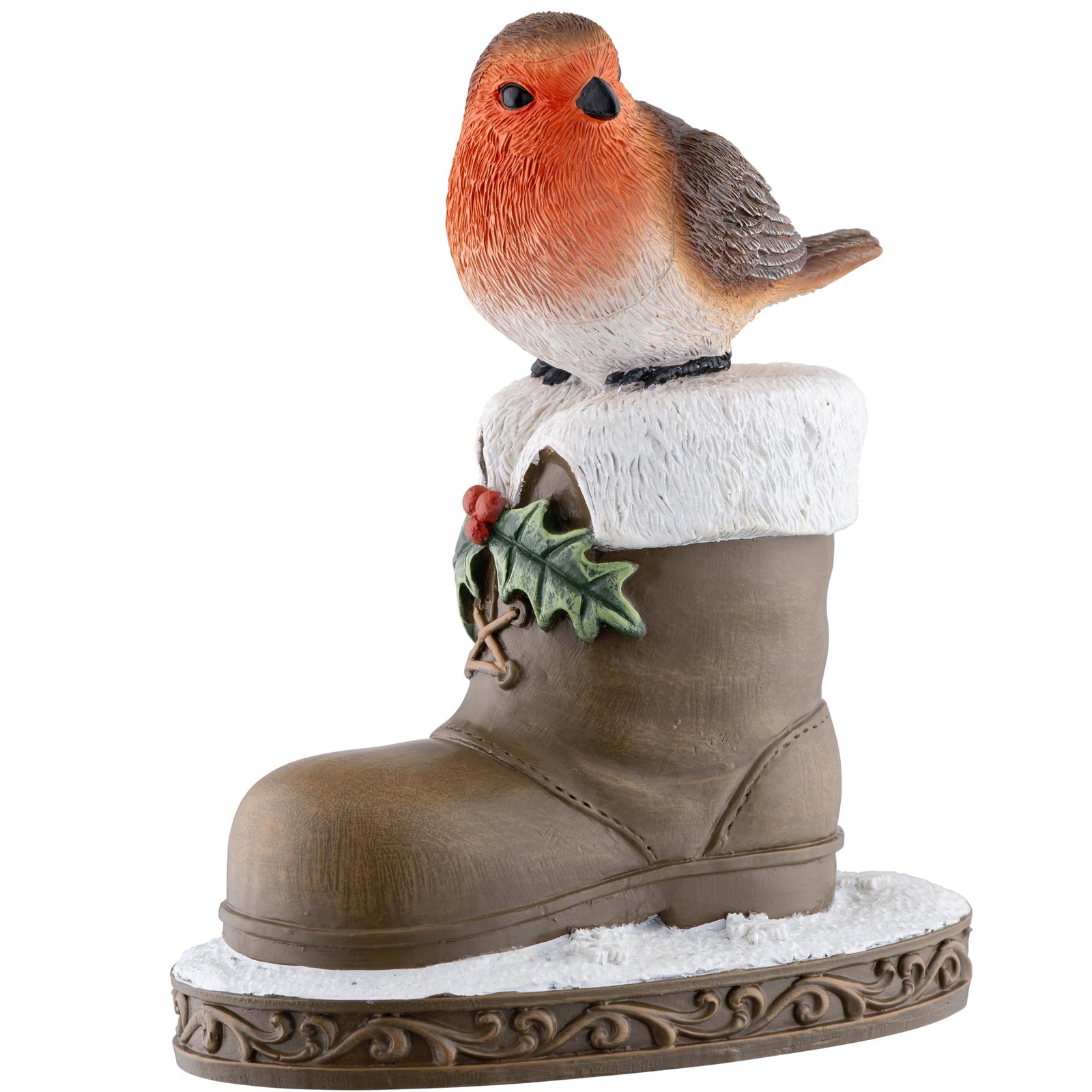 Aynsley Christmas Robin & Boot Figurine: XMAS30853