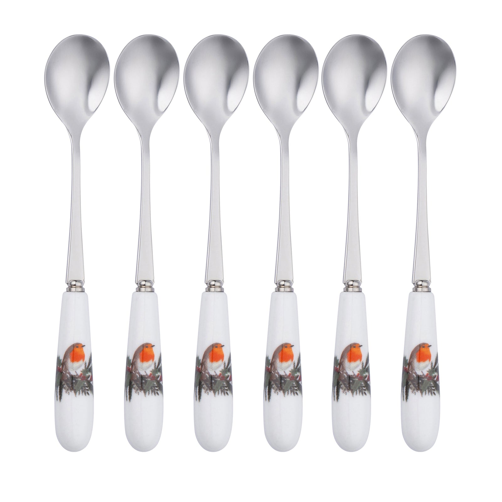 Aynsley Christmas Robin Teaspoon Set of 6: XMAS40817