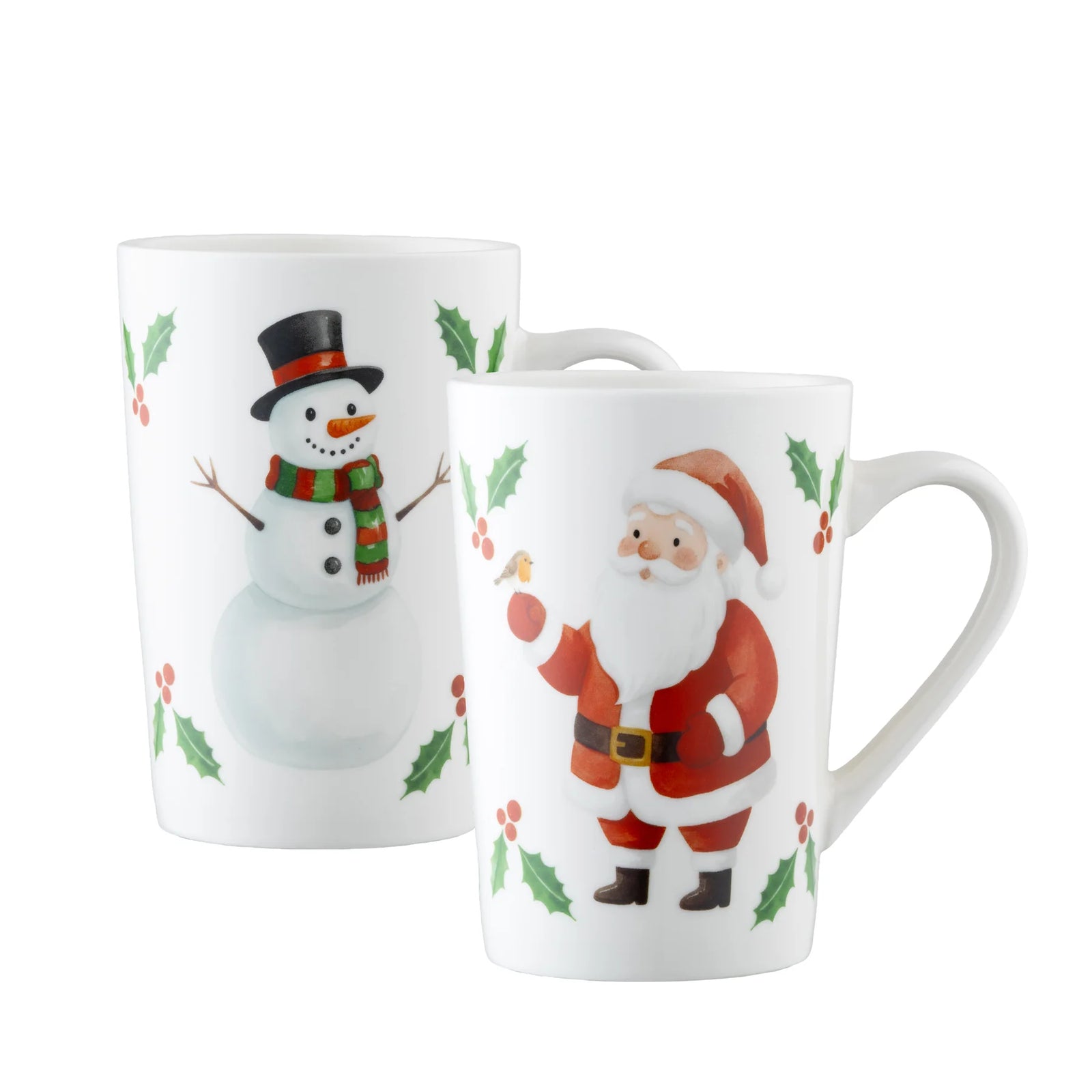 Aynsley Christmas Character Latte Mugs Pair