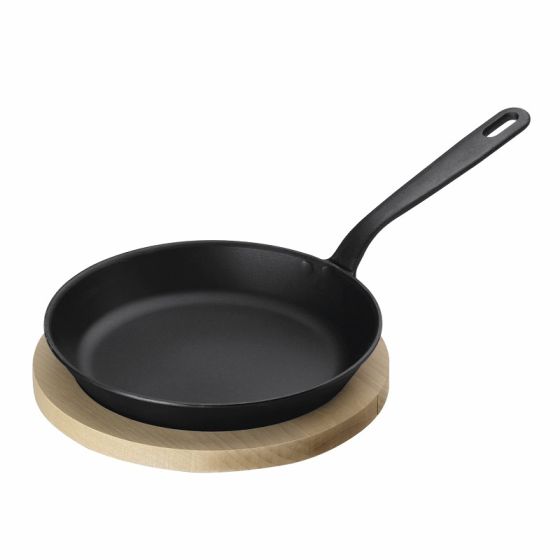 Kuhn Rikon BLACK STAR Rösti pan with wooden coaster 19cm