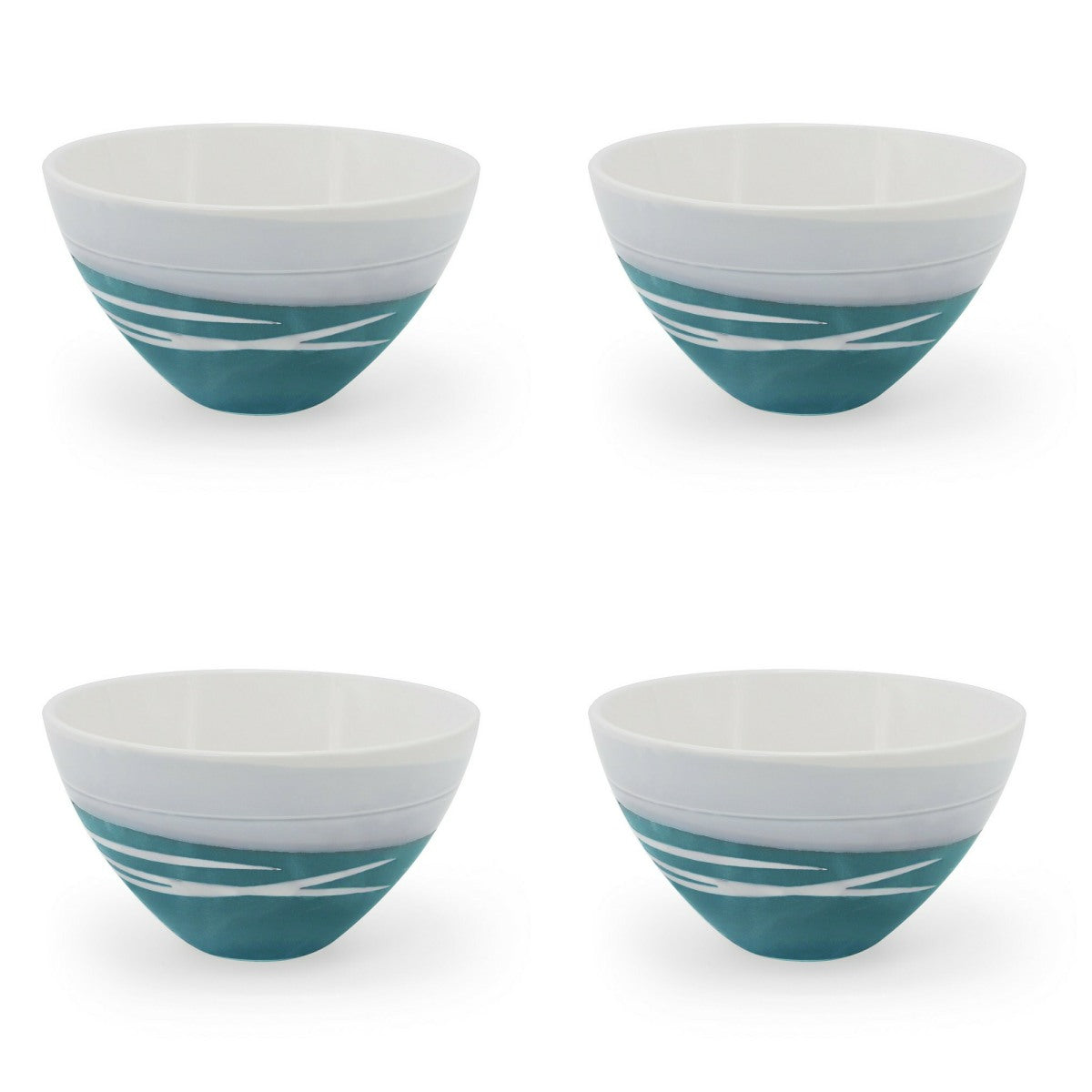 Tipperary Paul Maloney Teal Bowls Set of 4