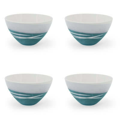 Tipperary Paul Maloney Teal Bowls Set of 4