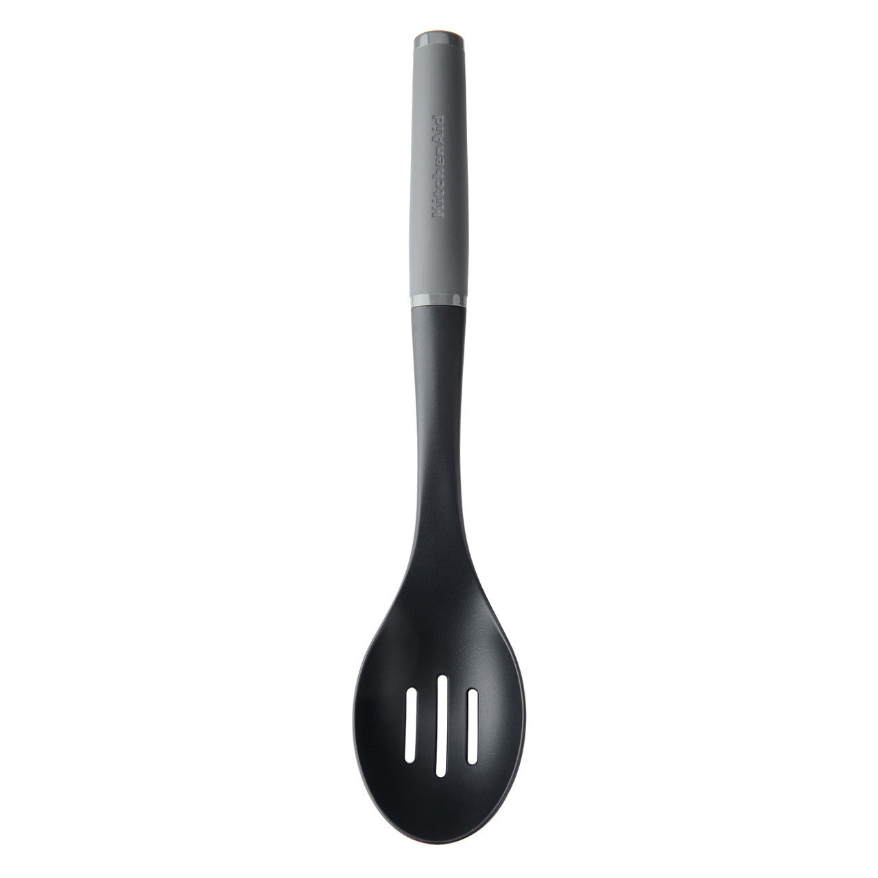 KitchenAid Soft Grip Slotted Spoon Charcoal Grey KAS004OHCGG - Last chance to buy