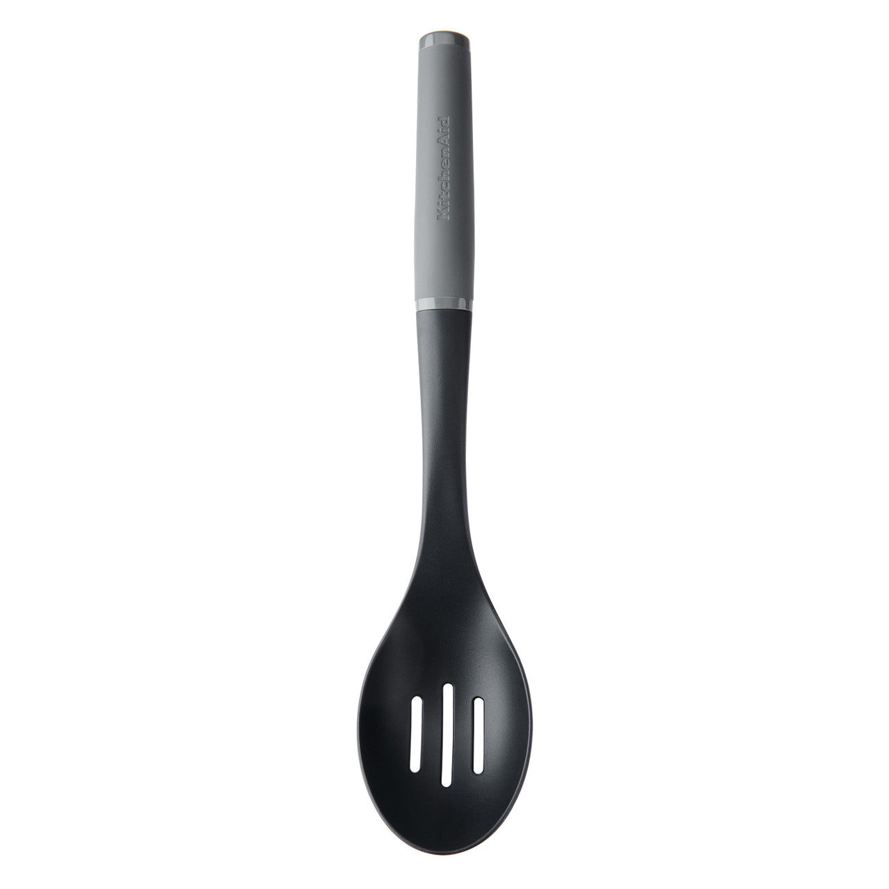 KitchenAid Soft Grip Slotted Spoon Charcoal Grey KAS004OHCGG