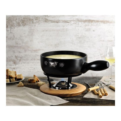 Kuhn Rikon Cheese Fondue Set Alpina clay induction 23cm