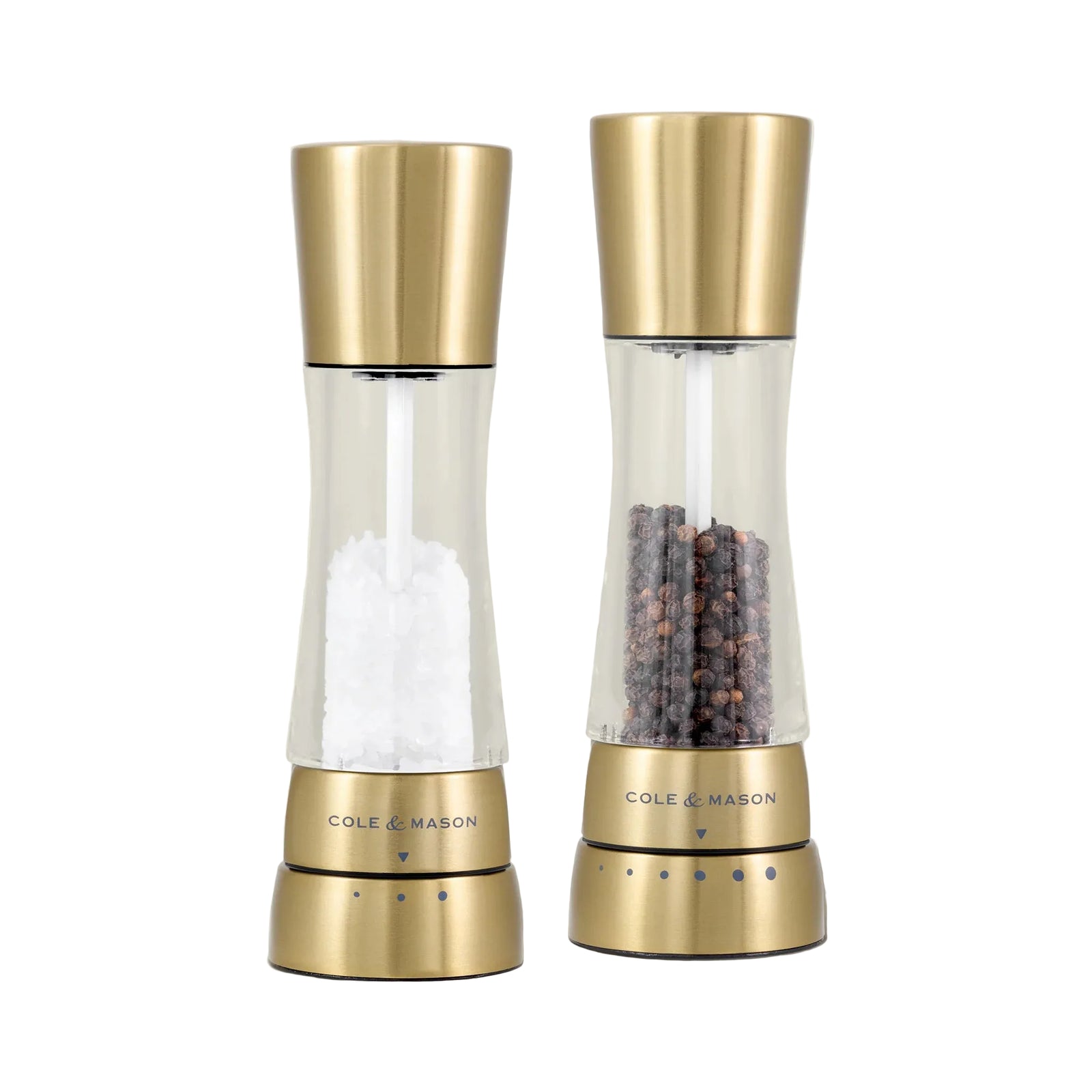 Cole & Mason Derwent Gold 190mm Salt and Pepper Mill Gift Set