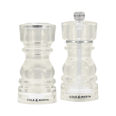 Cole & Mason London Acrylic Salt Shaker & Pepper Mill Set: H243169