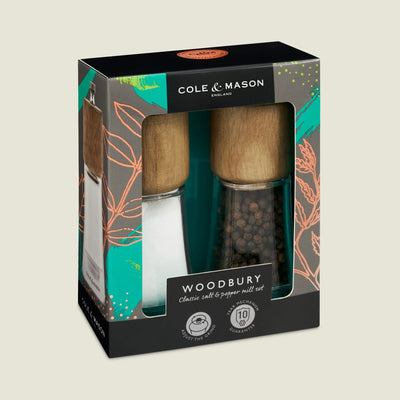 Cole and Mason Woodbury Salt & Pepper Mill Set H233001