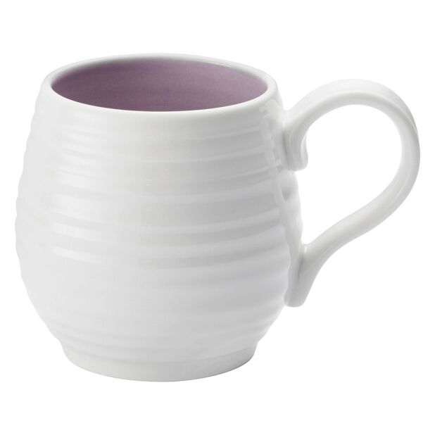 Portmeirion Sophie Conran White Honey Pot Mug - Mulberry