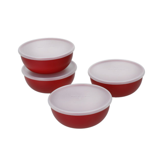 KitchenAid 4pc Pinch Bowl Set - Empire Red KQG177BXERE