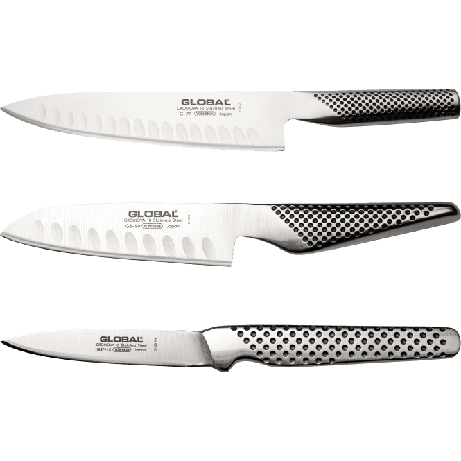 Global Kaze 3 Piece Knife Set: G-779015