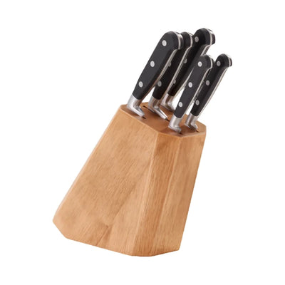 Stellar Classic 5 Piece Knife Block Set Wood: IS61