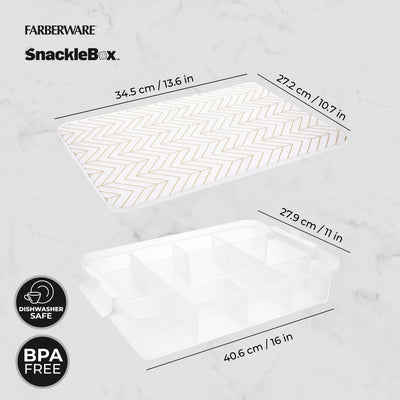 Farberware SnackleBox Patterned Polypropylene Board and Box, 28 x 42CM