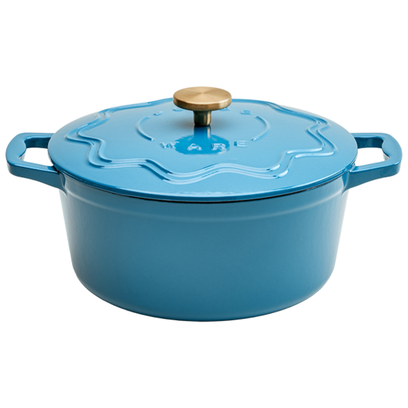Judgeware Enamelled Cast Iron, 26cm Casserole, 4.5L, Blue JCA15B