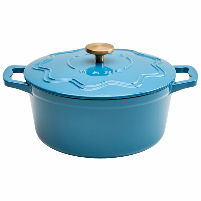 Judgeware Enamelled Cast Iron, 26cm Casserole, 4.5L, Blue JCA15B