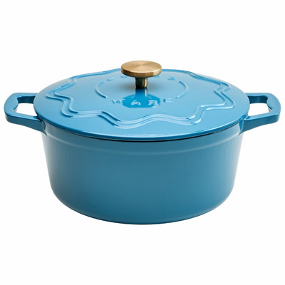 Judgeware Enamelled Cast Iron, 26cm Casserole, 4.5L, Blue JCA15B