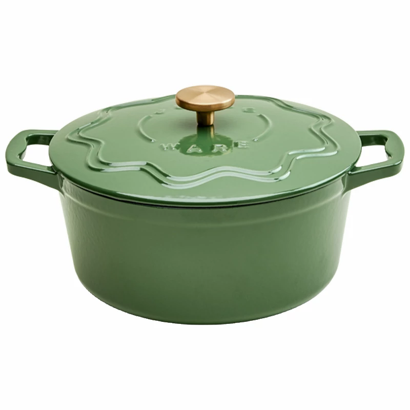 Judgeware Enamelled Cast Iron, 26cm Casserole, 4.5L, Green JCA15G