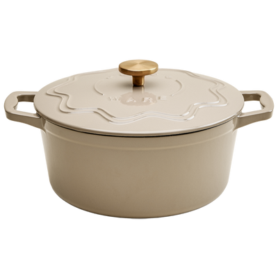 Judgeware Enamelled Cast Iron, 26cm Casserole, 4.5L, Mushroom JCA15M