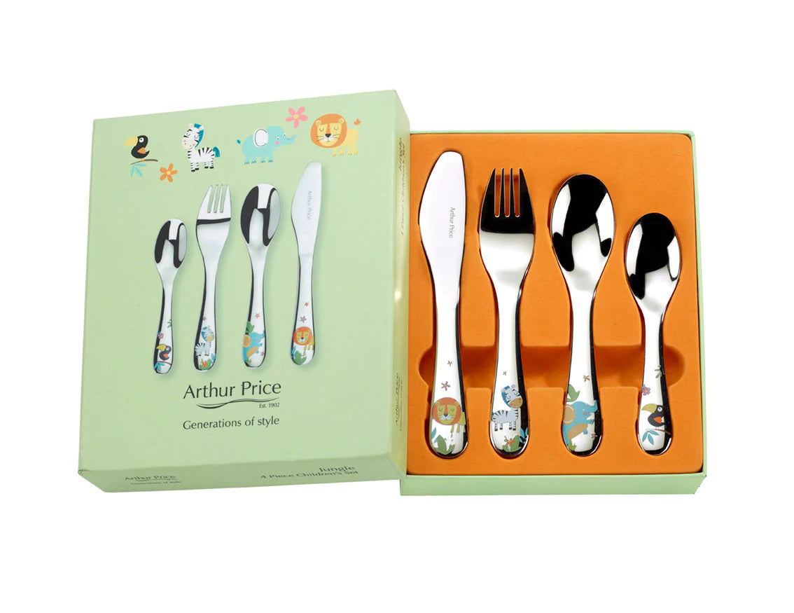 Arthur Price - Jungle 4 Piece Child's Cutlery Set